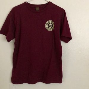 Maroon Dark Seas pocket t shirt